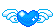 blue heart with angel wings
